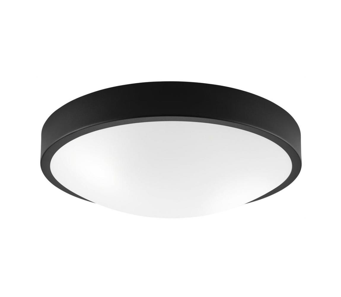Plafon JONAS 2xE27/60W/230V śr. 36 cm czarny