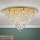 Plafon kryształowy CELESTE 12xG9/40W/230V śr. 75 cm złoty