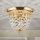 Plafon kryształowy PLAFOND 1xE27/40W/230V śr. 26 cm złoty