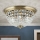 Plafon kryształowy  PLAFOND 6xE27/40W/230V śr. 47 cm brąz