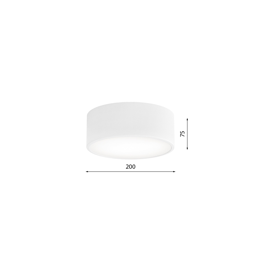 Plafon łazienkowy CLEO 1xE27/24W/230V śr. 20 cm biały IP54