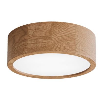Plafon łazienkowy CLEO 2xE27/24W/230V IP54 śr. 27,5 cm dąb