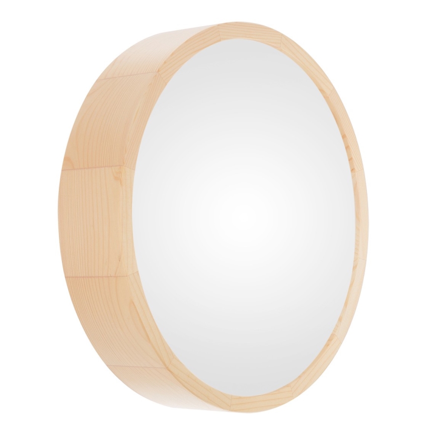 Plafon łazienkowy CLEO 2xE27/24W/230V IP54 śr. 27,5 cm sosna