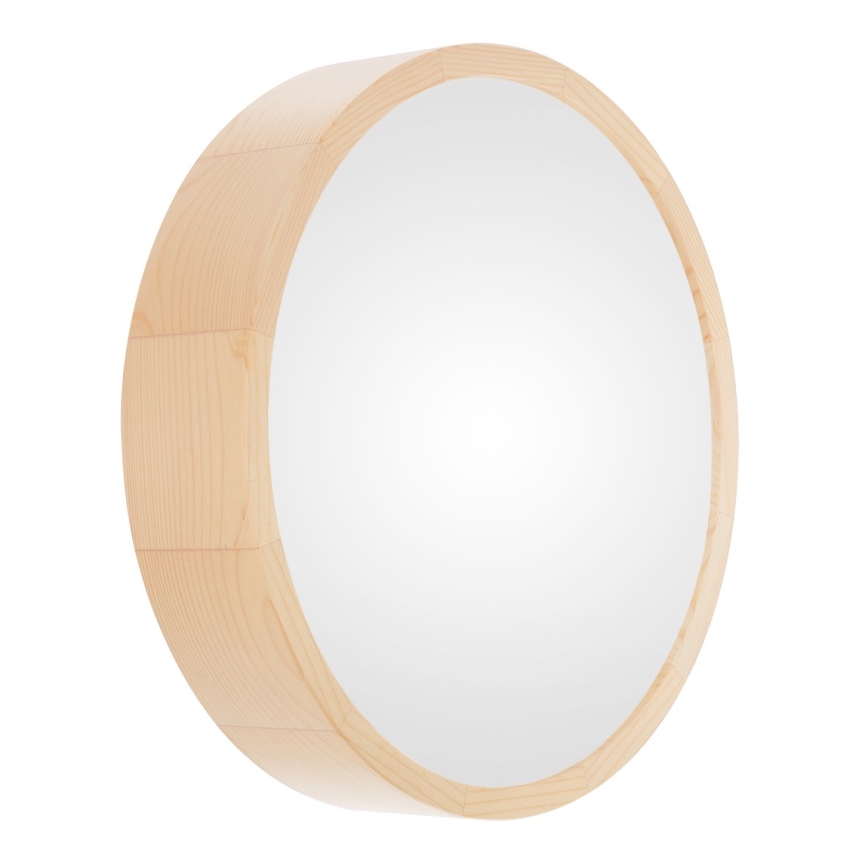 Plafon łazienkowy CLEO 3xE27/24W/230V IP54 śr. 37,5 cm sosna