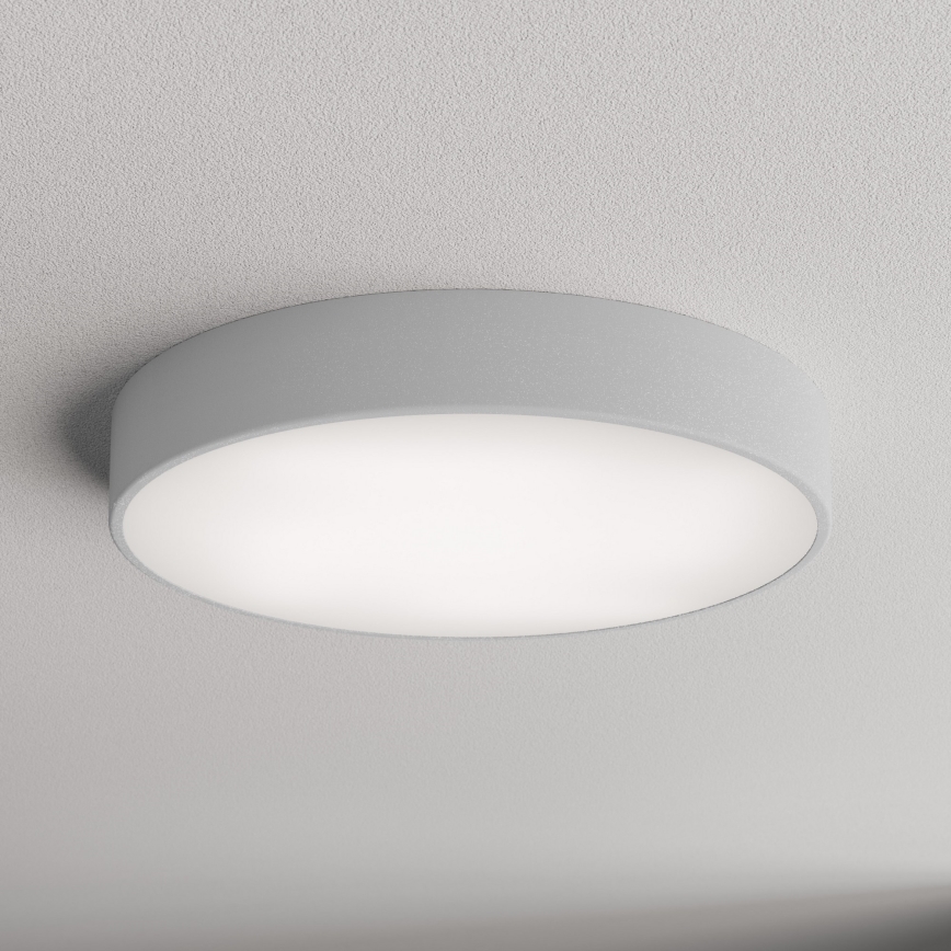 Plafon łazienkowy CLEO 4xE27/24W/230V śr. 50 cm szary IP54