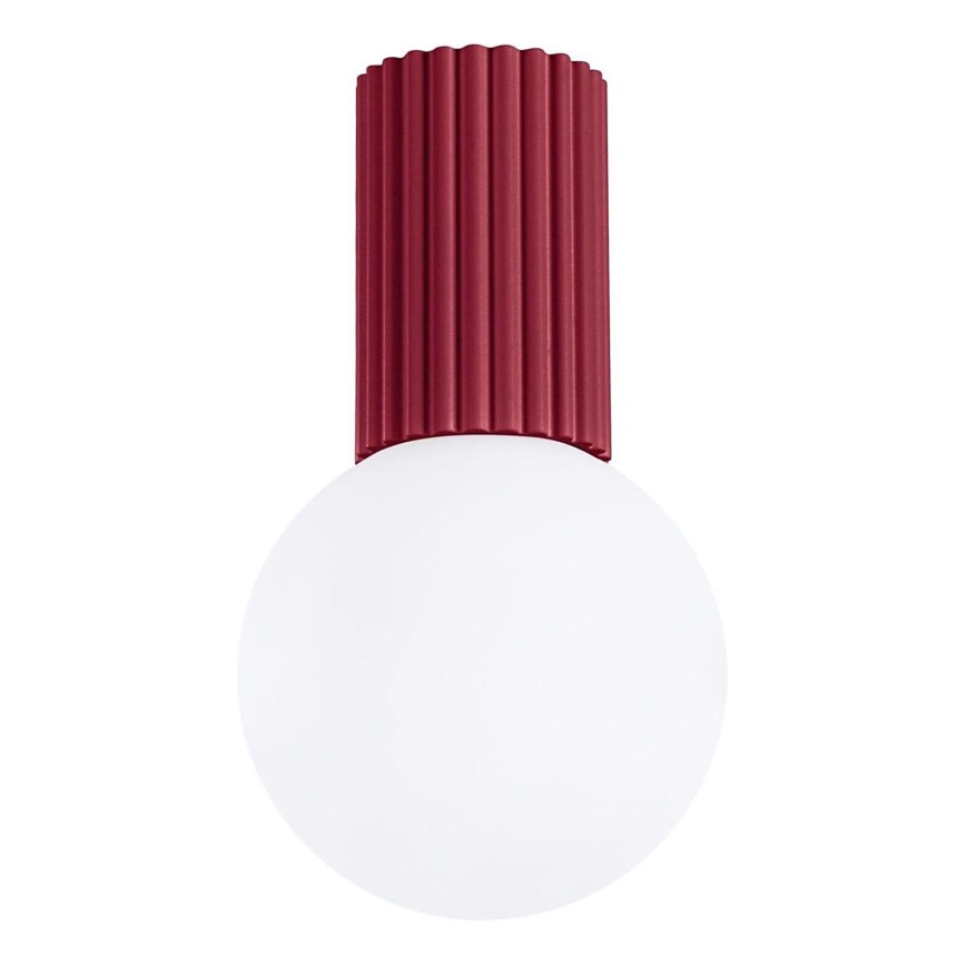Plafon łazienkowy HALO 1xG9/8W/230V śr. 12 cm IP44 czerwony
