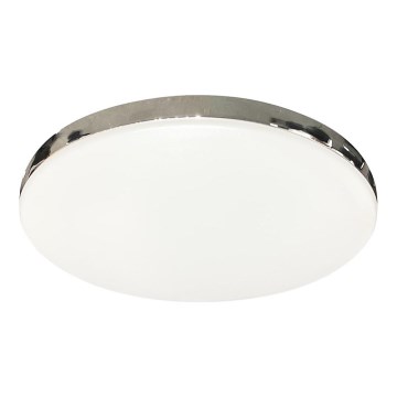 Plafon łazienkowy LED MAYA, 15W, 230V, Ø 33 cm, IP44, chrom błyszczący