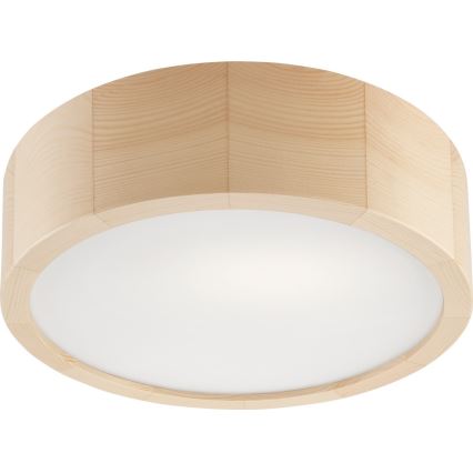 Plafon łazienkowy NATURAL 2xE27/15W/230V IP54 sosna ø 27 cm