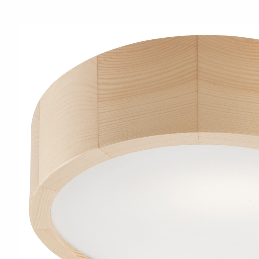 Plafon łazienkowy NATURAL 2xE27/15W/230V IP54 sosna ø 27 cm