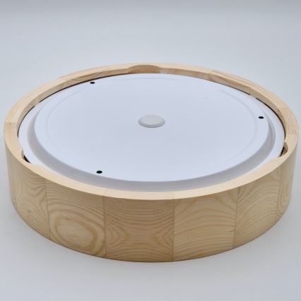 Plafon łazienkowy NATURAL 3xE27/15W/230V IP54 sosna ø 37 cm