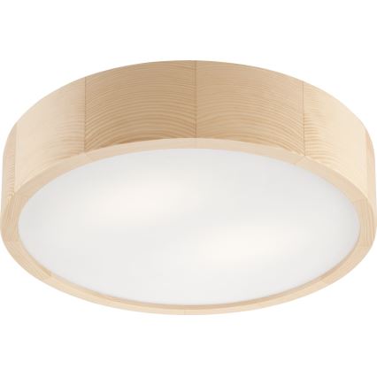 Plafon łazienkowy NATURAL 3xE27/15W/230V IP54 sosna ø 37 cm