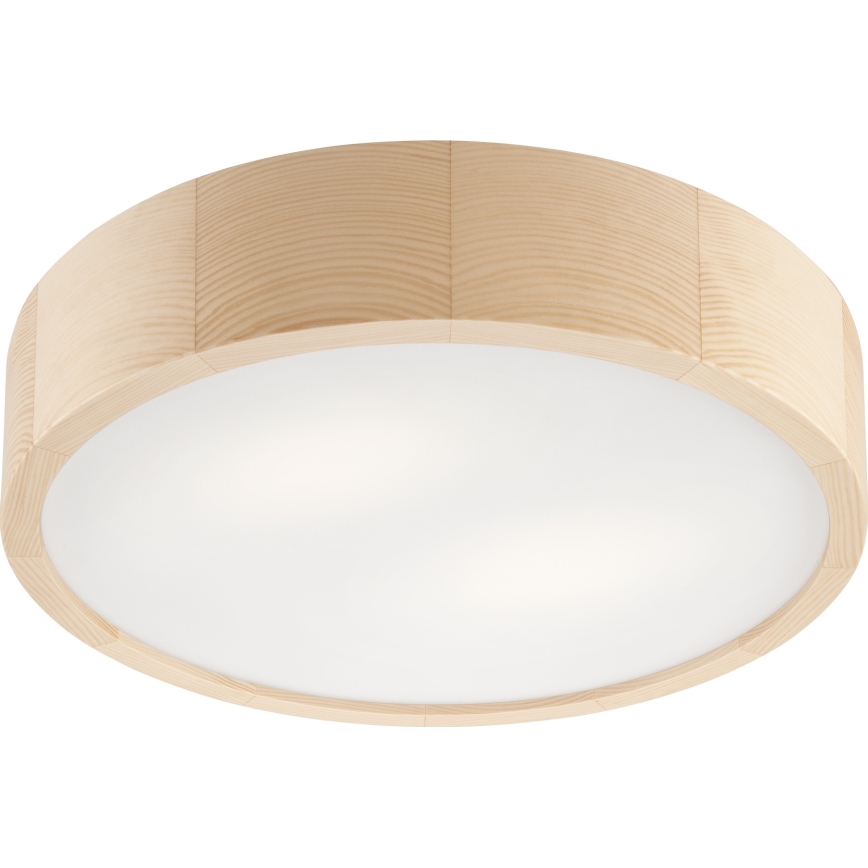 Plafon łazienkowy NATURAL 3xE27/15W/230V IP54 sosna ø 37 cm