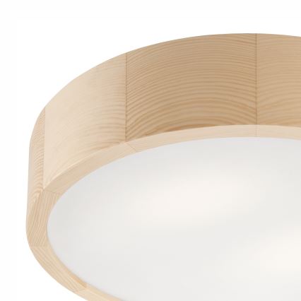 Plafon łazienkowy NATURAL 3xE27/15W/230V IP54 sosna ø 37 cm