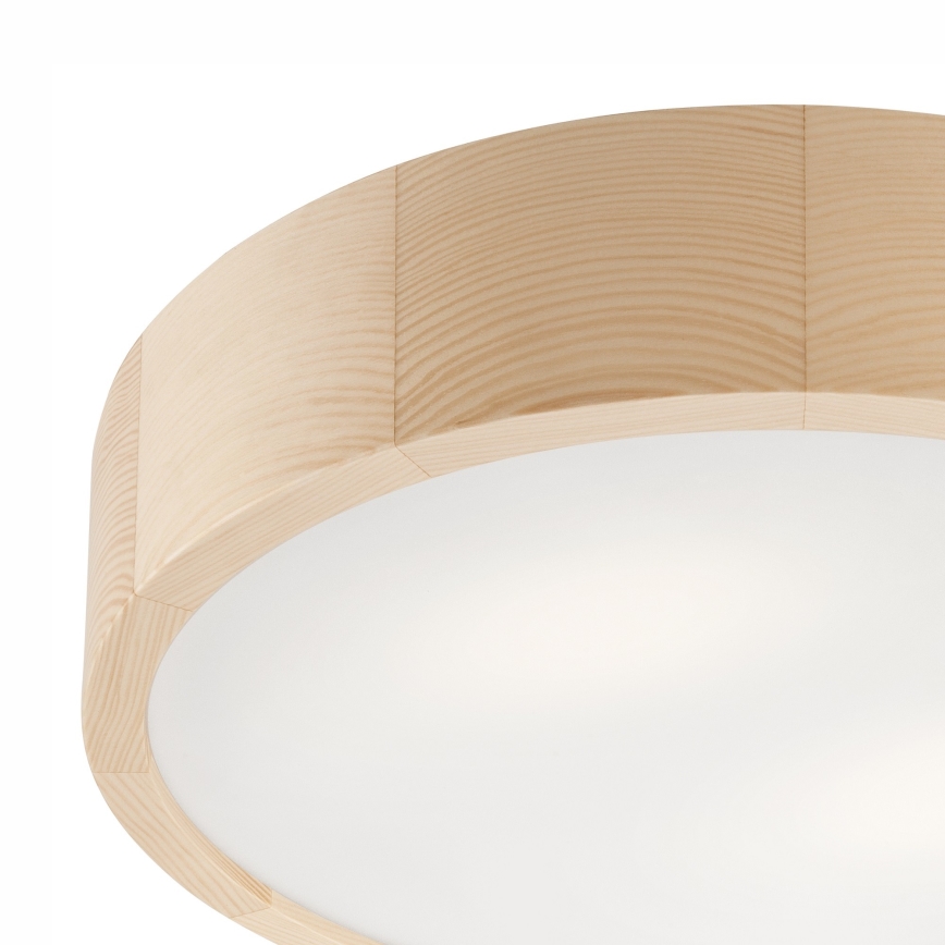 Plafon łazienkowy NATURAL 3xE27/15W/230V IP54 sosna ø 37 cm