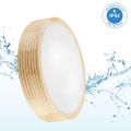 Plafon łazienkowy NATURAL MODERN 3xE27/15W/230V IP54 śr. 37,5 cm sosna