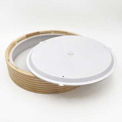Plafon łazienkowy NATURAL MODERN 3xE27/15W/230V IP54 śr. 37,5 cm sosna