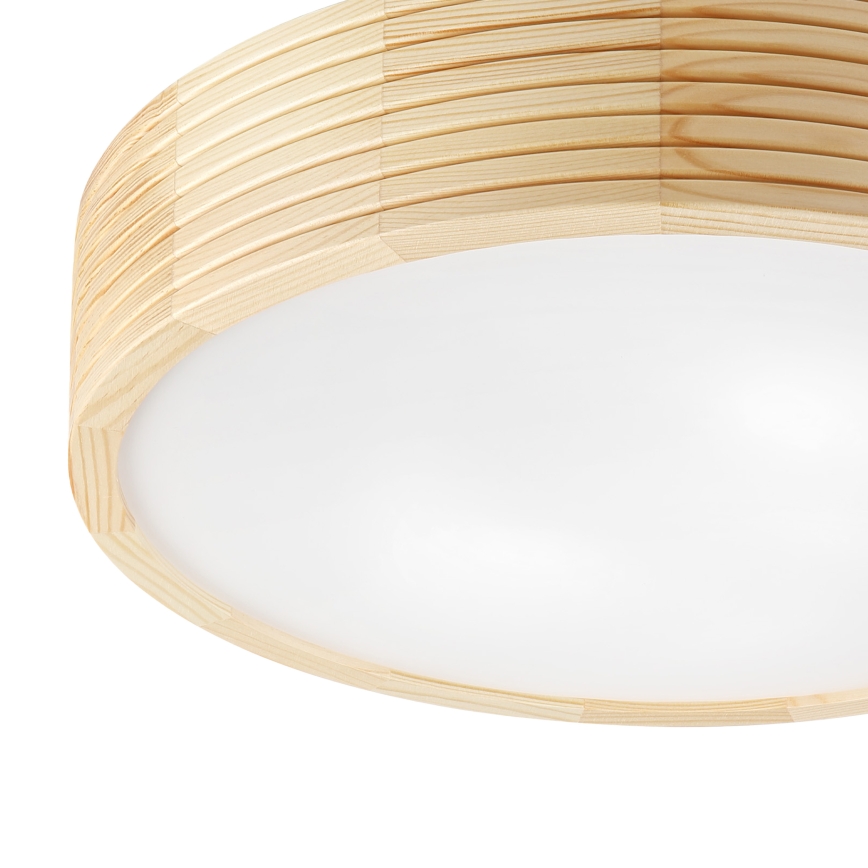 Plafon łazienkowy NATURAL MODERN 3xE27/15W/230V IP54 śr. 37,5 cm sosna