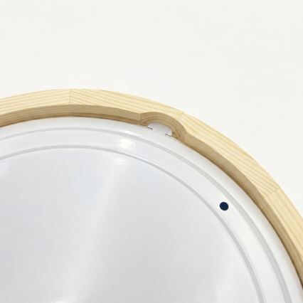 Plafon łazienkowy NATURAL MODERN 3xE27/15W/230V IP54 śr. 37,5 cm sosna