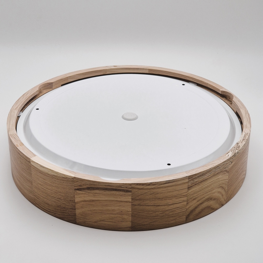 Plafon łazienkowy OAK 3xE27/15W/230V dąb ø 37 cm IP54