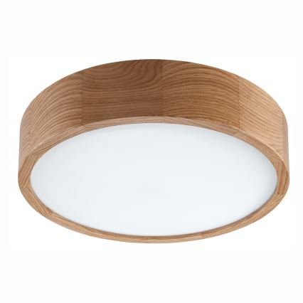 Plafon łazienkowy OAK 3xE27/15W/230V dąb ø 37 cm IP54