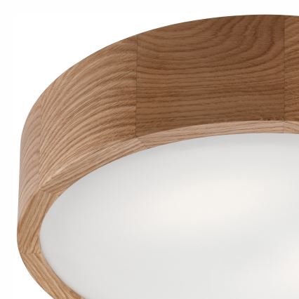 Plafon łazienkowy OAK 3xE27/15W/230V dąb ø 37 cm IP54