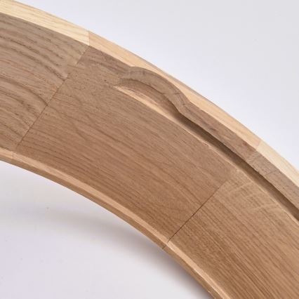 Plafon łazienkowy OAK 3xE27/15W/230V dąb ø 37 cm IP54