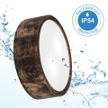 Plafon łazienkowy OAK SMOKY 2xE27/15W/230V IP54 ø 27,5 cm dąb/brązowy