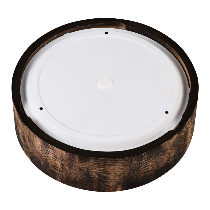Plafon łazienkowy OAK SMOKY 2xE27/15W/230V IP54 ø 27,5 cm dąb/brązowy