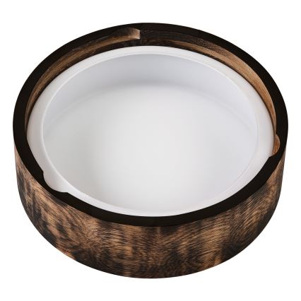 Plafon łazienkowy OAK SMOKY 2xE27/15W/230V IP54 ø 27,5 cm dąb/brązowy