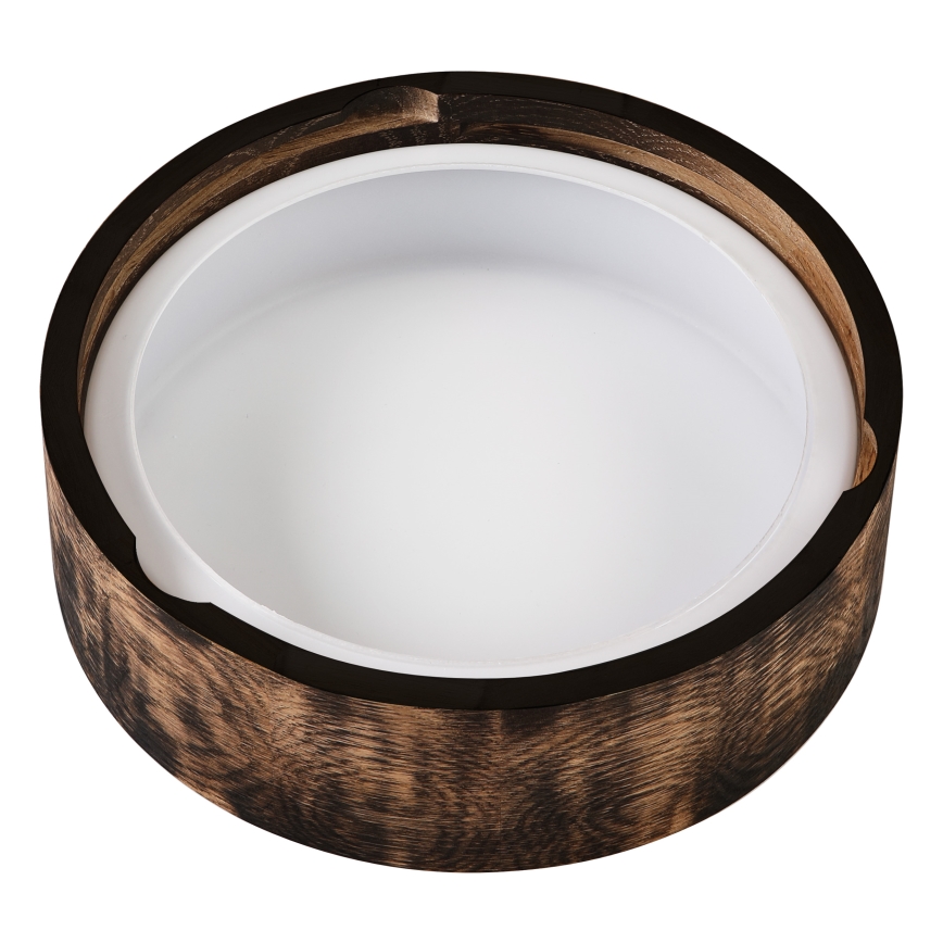 Plafon łazienkowy OAK SMOKY 2xE27/15W/230V IP54 ø 27,5 cm dąb/brązowy