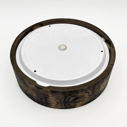 Plafon łazienkowy OAK SMOKY 2xE27/15W/230V IP54 ø 27,5 cm dąb/brązowy