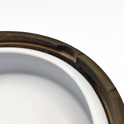 Plafon łazienkowy OAK SMOKY 2xE27/15W/230V IP54 ø 27,5 cm dąb/brązowy