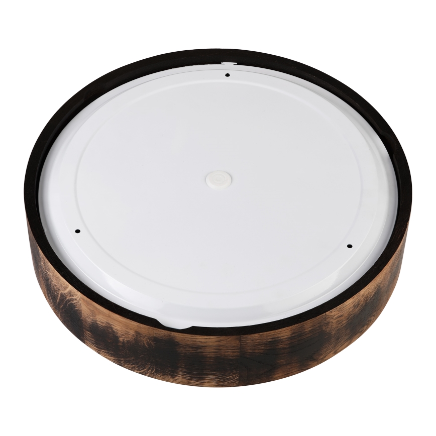 Plafon łazienkowy OAK SMOKY 3xE27/15W/230V IP54 ø 37,5 cm dąb/brązowy