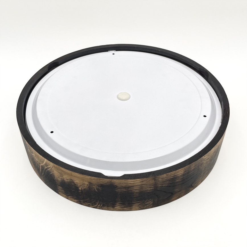 Plafon łazienkowy OAK SMOKY 3xE27/15W/230V IP54 ø 37,5 cm dąb/brązowy