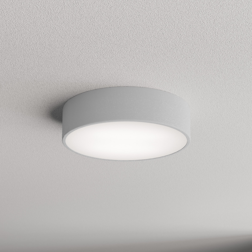 Plafon łazienkowy z czujnikiem CLEO 2xE27/24W/230V Ø30 cm szary IP54