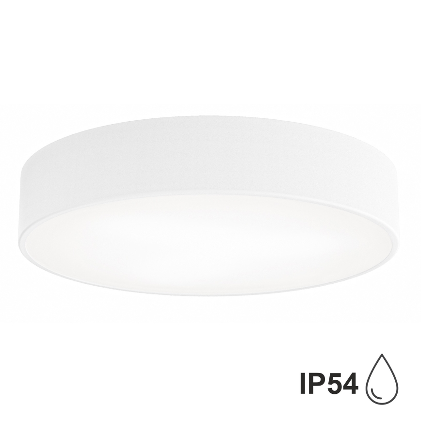 Plafon łazienkowy z czujnikiem CLEO 3xE27/24W/230V śr. 40 cm biały IP54