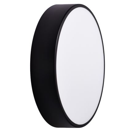 Plafon łazienkowy z czujnikiem CLEO 3xE27/24W/230V śr. 40 cm czarny IP54