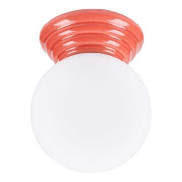 Plafon łazienkowy ZORI 1xG9/8W/230V Ø 12 cm IP44 różowy