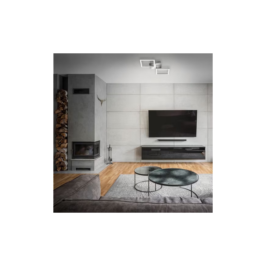 Plafon LED/10W/230V 3000K chrom matowy