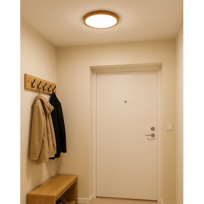 Plafon LED 18 W/230 V, 3000/4000/6500 K, Ø 23 cm, beżowy