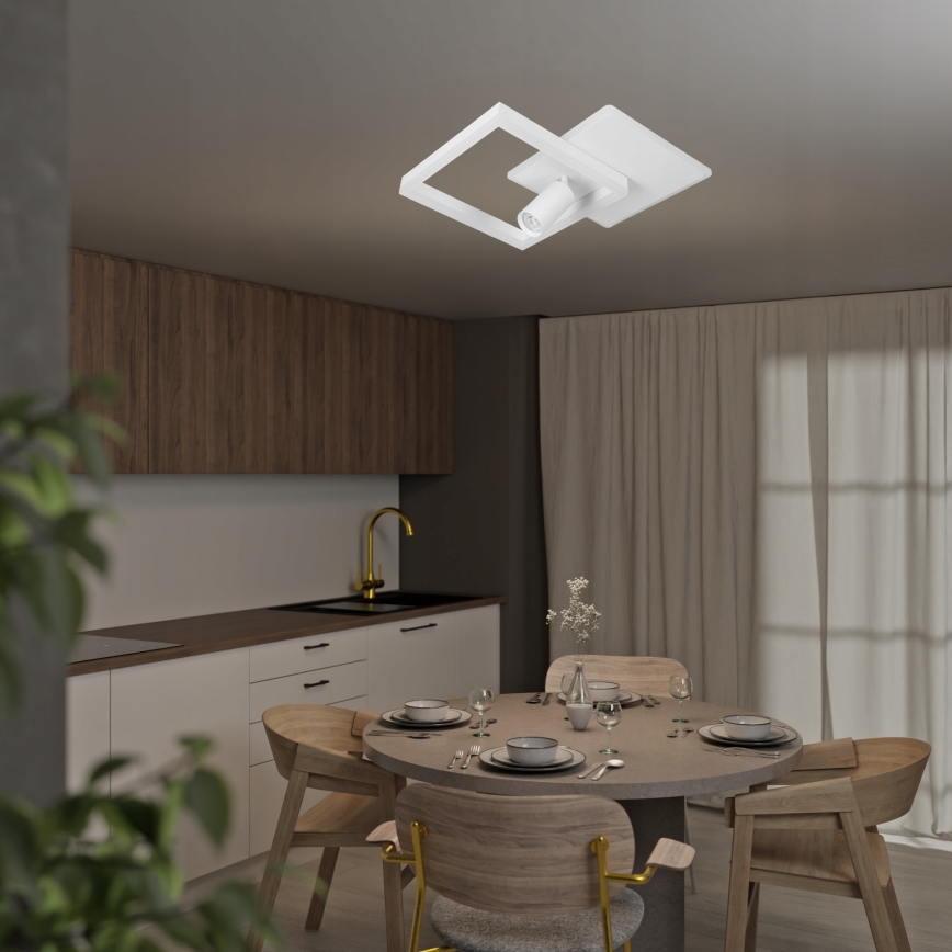 Plafon LED 38W/230V + 1xGU10/30W biały