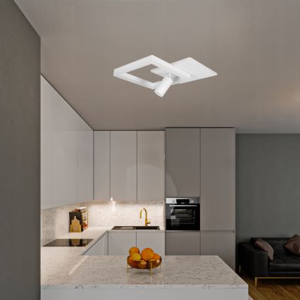 Plafon LED 38W/230V + 1xGU10/30W biały