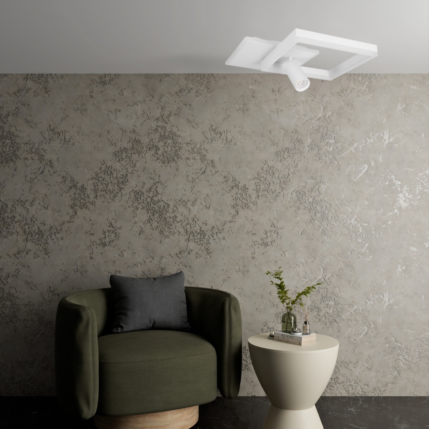 Plafon LED 38W/230V + 1xGU10/30W biały