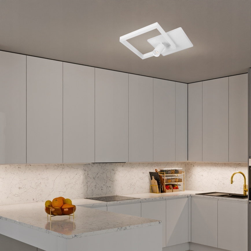 Plafon LED 38W/230V + 1xGU10/30W biały