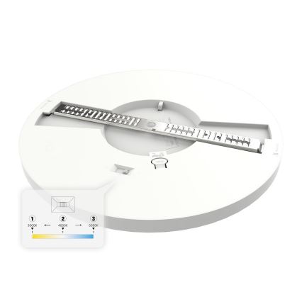 Plafon LED EVORA 24W/230V 3000/4000/6000K śr. 30 cm, biały