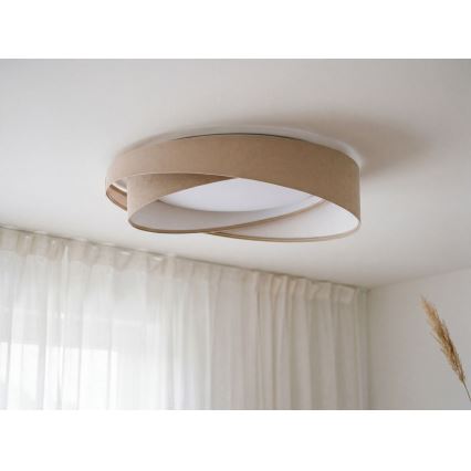 Plafon LED GALAXY MODERN LED/24W/230V śr. 55 cm beżowy/biały