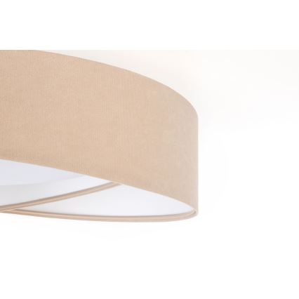 Plafon LED GALAXY MODERN LED/24W/230V śr. 55 cm beżowy/biały
