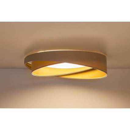Plafon LED GALAXY MODERN LED/24W/230V Ø 55 cm beżowy/złoty