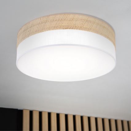 Lampa sufitowa LED SIRJA BOHO LED/36W/230V 4000K śr. 45 cm beżowa/biała