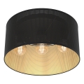 Plafon LOFT SHADE 3xE27/60W/230V czarny/złoty